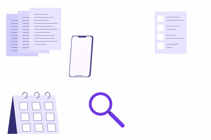 Supply-chain procurement support illustration
